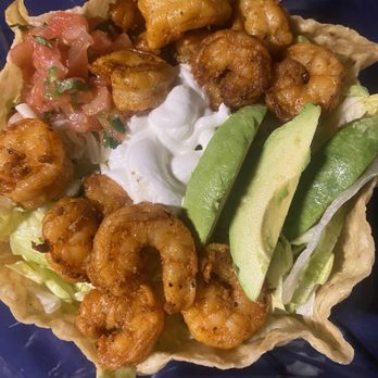 El Pollo Loco - Double Baja shrimp tostada salad - Mexican Near Me - Concord, California El Pollo Loco - Double Baja shrimp tostada salad - Mexican Near Me - Concord, California