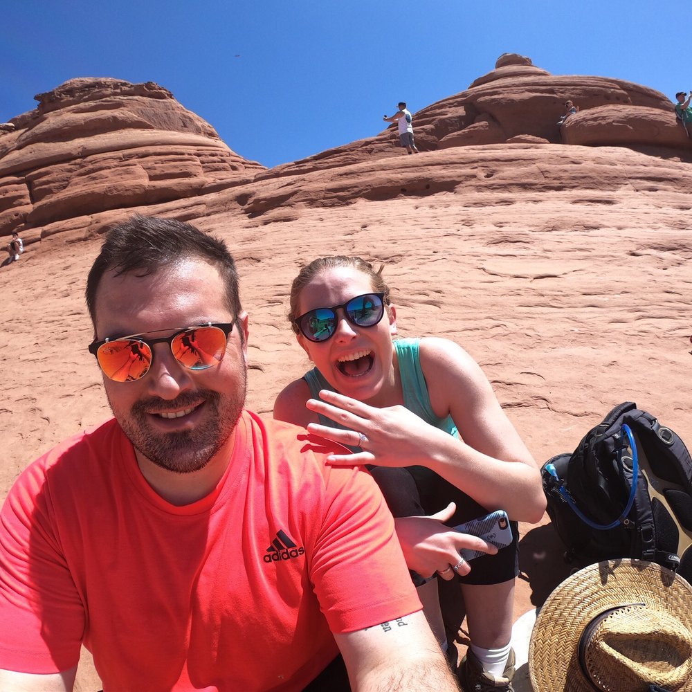 Scott's Custom Jewelers - Moab, Utah Arches National Park "after proposal" - Jewelry Near Me - Dublin, Ohio Scott's Custom Jewelers - Moab, Utah Arches National Park "after proposal" - Jewelry Near Me - Dublin, Ohio