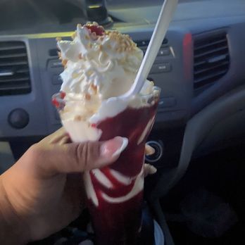 Fosters Freeze - Triple Berry Parfait. 50% off on Sundays! Very delicious & soft serve icecream! - Ice Cream & Frozen Yogurt Near Me - Selma, California