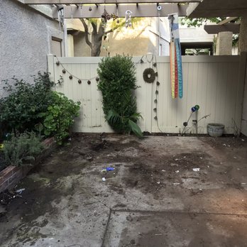Silverfox Hauling Services - Poof the trash bags and everything is gone but wait there's still dirt?!?!? (Before patio photo) - Junk Removal & Hauling Near Me - Pomona, California Silverfox Hauling Services - Poof the trash bags and everything is gone but wait there's still dirt?!?!? (Before patio photo) - Junk Removal & Hauling Near Me - Pomona, California
