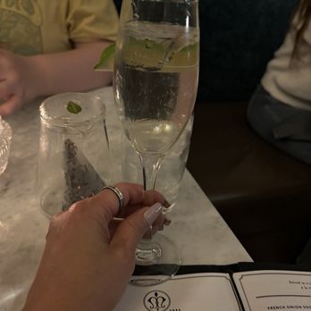 Margeaux Supper Parlor - Bubbies were not so cold , had to out ice - French Near Me - Cambridge, Massachusetts