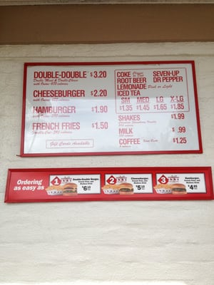Menu photo 8 In-N-Out Burger Northridge, CA