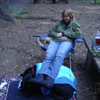 Samuel P Taylor State Park - using dogs as ottomans - Parks Near Me - Lagunitas, California Samuel P Taylor State Park - using dogs as ottomans - Parks Near Me - Lagunitas, California
