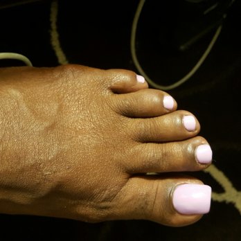Nailand - Orchid gel polish pedicure done by the bombdiggity Kim!! - Nail Salons Near Me - Henderson, Nevada