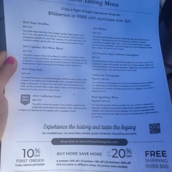 Elliston Vineyards - Menu for March 2021 - Wineries Near Me - Sunol, California Elliston Vineyards - Menu for March 2021 - Wineries Near Me - Sunol, California