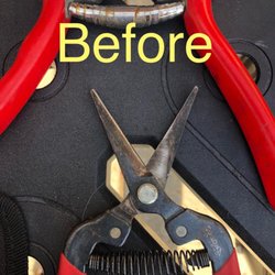 Ashley’s Sharpening & Small Engine Repair - Rose Pruning Shears- Before