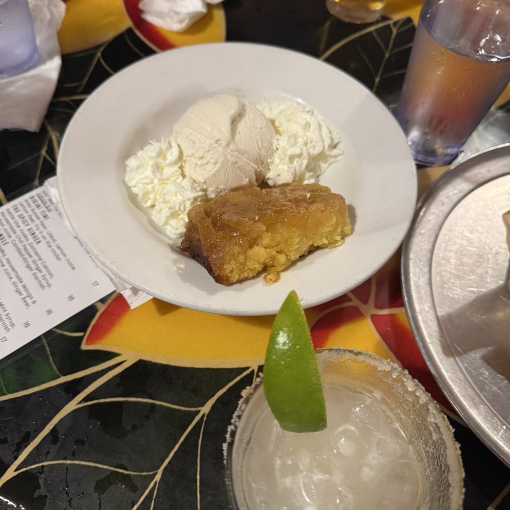 Tahiti Nui - Pineapple upside down cake. - Seafood Near Me - Hanalei, Hawaii Tahiti Nui - Pineapple upside down cake. - Seafood Near Me - Hanalei, Hawaii