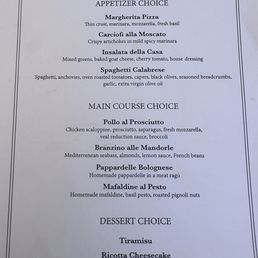 Pre fix Menu
