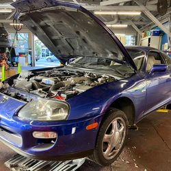Orinda Motors - 1997 Toyota Supra Twin Turbo in for an inspection after sitting for a few years