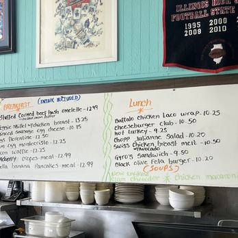 Blondies Diner - Daily specials on wall - American Near Me - River Grove, Illinois
