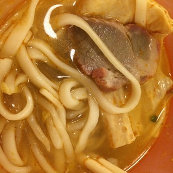 King Noodle - No better than instant noodles. Tom yum soup base is either made from canned broth or, more likely, powder mix. - Noodles Near Me - Seattle, Washington