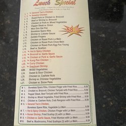 China Panda - Menu, taken as of April 2023