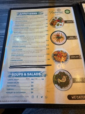 Menu photo 3 Fairouz Mediterranean Grill Cypress, TX