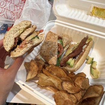 Four Peaks Brewing Company - Chicken BLTA with chips. Surprisingly good, $20 (Aug 2024) - New American Near Me - Phoenix, Arizona