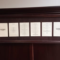 Gustavs Wine Bar - The menu!