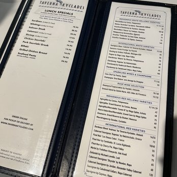 Taverna Kyclades - Menu - Seafood Near Me - Astoria, New York Taverna Kyclades - Menu - Seafood Near Me - Astoria, New York