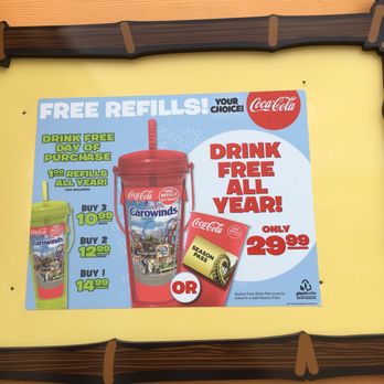 Carowinds - All you can drink option! - Amusement Parks Near Me - Charlotte, North Carolina Carowinds - All you can drink option! - Amusement Parks Near Me - Charlotte, North Carolina