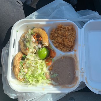 Tacos El Grullense Jal 2 - Sope special with rice and beans - Mexican Near Me - Chowchilla, California Tacos El Grullense Jal 2 - Sope special with rice and beans - Mexican Near Me - Chowchilla, California