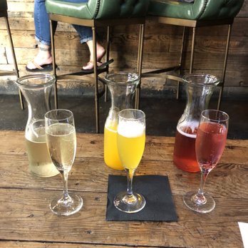 Edwin Mills by Equator - Lychee mimosa, mango, and pomegranate/strawberry mimosas - New American Near Me - Pasadena, California Edwin Mills by Equator - Lychee mimosa, mango, and pomegranate/strawberry mimosas - New American Near Me - Pasadena, California