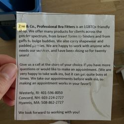 Zoe & Co. Professional Bra Fitters - LGBTQ+ Friendly