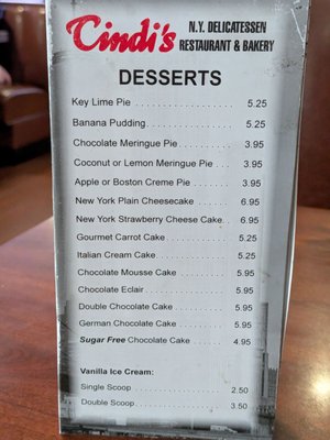 Menu photo 3 Cindi's NY Deli & Restaurant Dallas, TX