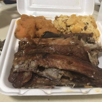 Royal Rib House - Barbecue rib dinner with candied yams and macaroni & cheese - Barbeque Near Me - Brooklyn, New York
