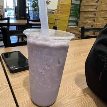K Cafe & Eats - Taro blended smoothie - Cafes Near Me - Schaumburg, Illinois