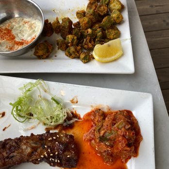 Teton Tiger - Fried okra!!!!! Yummy. Korean style ribs are a must!!! - Pan Asian Near Me - Jackson, Wyoming Teton Tiger - Fried okra!!!!! Yummy. Korean style ribs are a must!!! - Pan Asian Near Me - Jackson, Wyoming