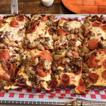 Crusher’s Pizza & Wings - Large Detroit Defiant - Pizza Near Me - Decatur, Georgia Crusher’s Pizza & Wings - Large Detroit Defiant - Pizza Near Me - Decatur, Georgia