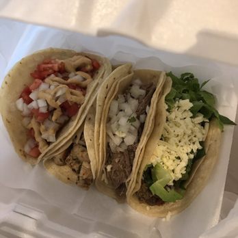 Chubby's Tacos - 4 tacos...they "look" tasty - Desserts Near Me - Durham, North Carolina Chubby's Tacos - 4 tacos...they "look" tasty - Desserts Near Me - Durham, North Carolina