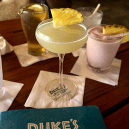 Drinks! The Duke's Blond beer is the best