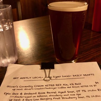 Quarry House Tavern - Oliver's Coventry Cream Nitro Red Ale 6%... smooth! - Dive Bars Near Me - Silver Spring, Maryland