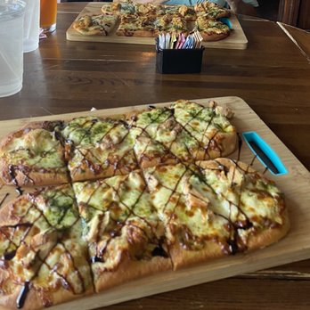 Liam Maguire's Irish Pub - Chicken Pesto Chicken Flatbread - Pubs Near Me - Falmouth, Massachusetts Liam Maguire's Irish Pub - Chicken Pesto Chicken Flatbread - Pubs Near Me - Falmouth, Massachusetts