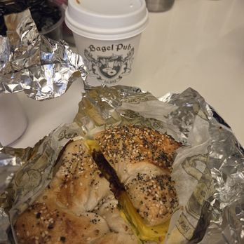 Bagel Pub - ABC Special Avocado  Bacon Cheddar on scrambled eggs - Sandwiches Near Me - New York, New York