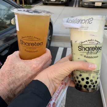 Sharetea - Crema Matcha Green Tea with pearls - Coffee & Tea Near Me - Riverside, California