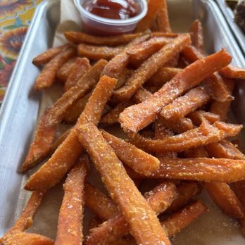 Saucy Chick Indi-Mex Eatery - Sweet potato fries - Indian Near Me - Pasadena, California Saucy Chick Indi-Mex Eatery - Sweet potato fries - Indian Near Me - Pasadena, California
