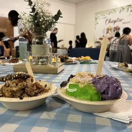 Tiramisu and halo halo Tiramisu and halo halo