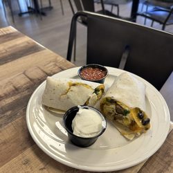Queen's Cafe - Breakfast Burrito - very filing!