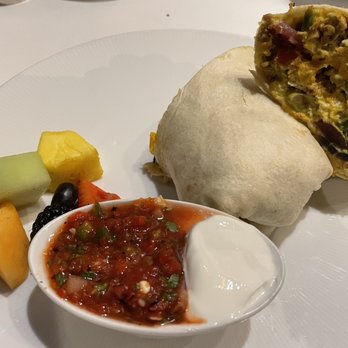 Masselow's Steakhouse - a burrito with a side of fruit - Steakhouses Near Me - Airway Heights, Washington Masselow's Steakhouse - a burrito with a side of fruit - Steakhouses Near Me - Airway Heights, Washington