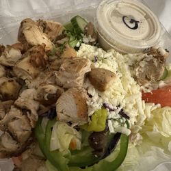 GREEK Salad with Chicken