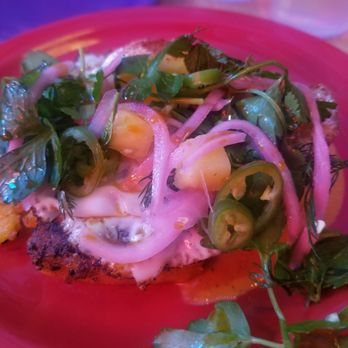 Li'l Deb's Oasis - Llapingacho $13. Full of flavor but price was kinda high - Seafood Near Me - Hudson, New York Li'l Deb's Oasis - Llapingacho $13. Full of flavor but price was kinda high - Seafood Near Me - Hudson, New York