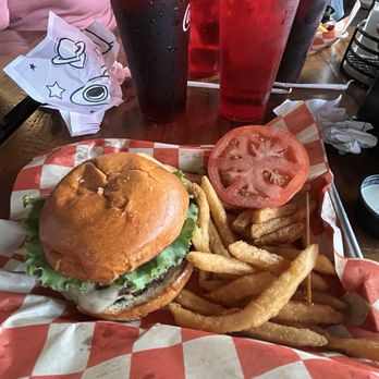 River View Grill & Bar - Shroom swiss burger - Bars Near Me - Three Rivers, California