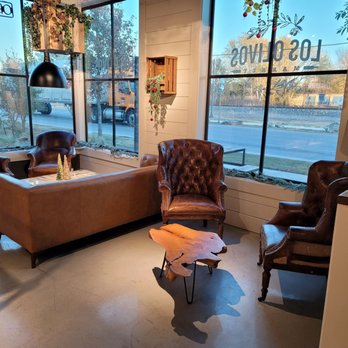 Dos Olivos Market - Cushy Indoor Seating - Specialty Food Near Me - Buda, Texas