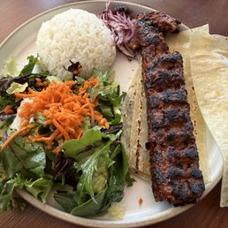 Plate Spicy Lamb Kebab
