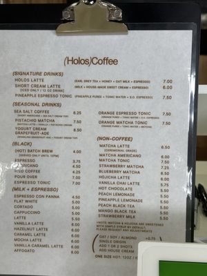 Menu photo 1 Holos Coffee Artesia, CA Menu photo 1 Holos Coffee Artesia, CA