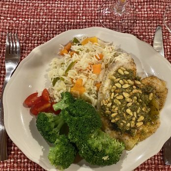North Fork Mountain Inn - Baked tilapia with pine nuts - Bed & Breakfast Near Me - Cabins, West Virginia