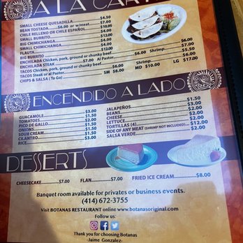 Botanas Restaurant - Mexican Near Me - Milwaukee, Wisconsin
