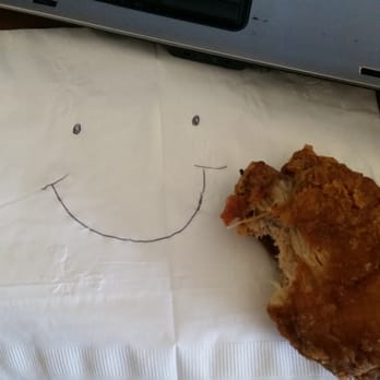 Max & Lucy's - Happy face after first bite of fried chicken. NOT greasy at all!!! - New American Near Me - Honolulu, Hawaii Max & Lucy's - Happy face after first bite of fried chicken. NOT greasy at all!!! - New American Near Me - Honolulu, Hawaii