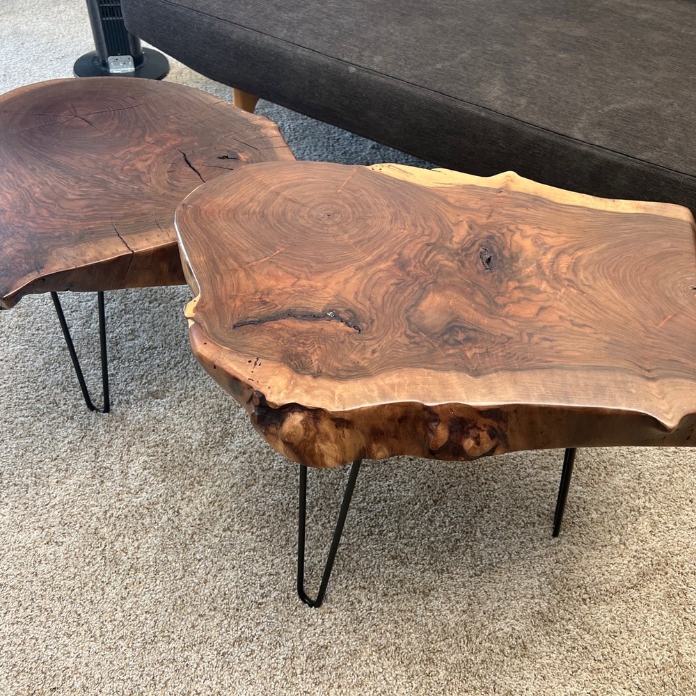 Sierra Timber Craft - Two beautiful live edge coffee tables - Furniture Stores Near Me - Oakland, California Sierra Timber Craft - Two beautiful live edge coffee tables - Furniture Stores Near Me - Oakland, California