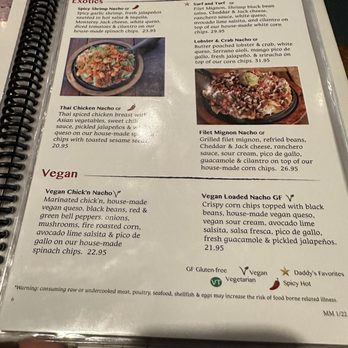 Nacho Daddy - Menu - New American Near Me - Las Vegas, Nevada